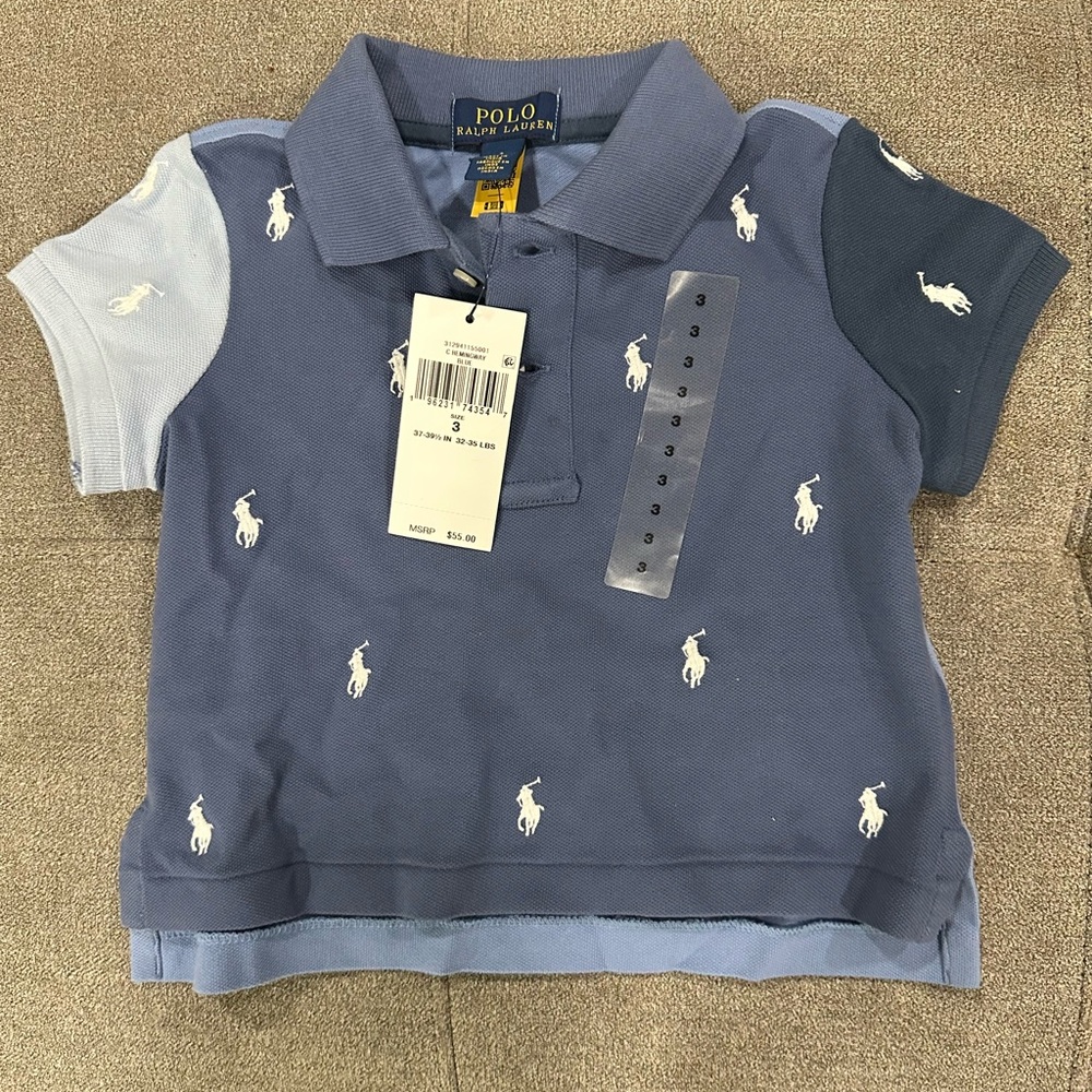 Girls boxy polo shirt